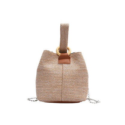 2020 Versatile Bucket Bag - Woven Beach Tote for Women