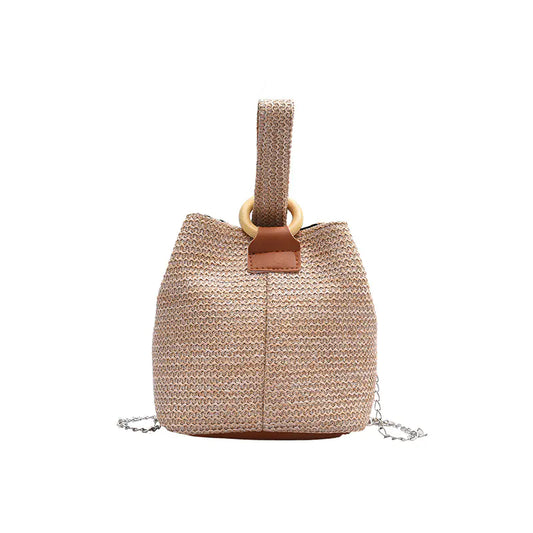 2020 Versatile Bucket Bag - Woven Beach Tote for Women
