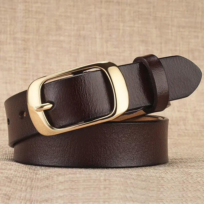 Women's Genuine Leather Belt - Versatile & Classic Style