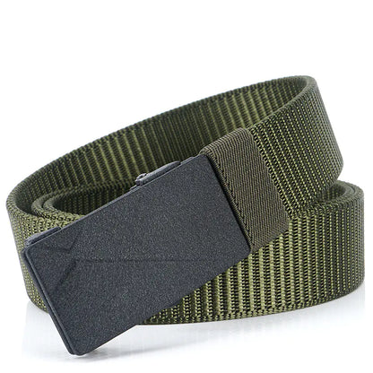 Men's Nylon Belt without Teeth or Holes