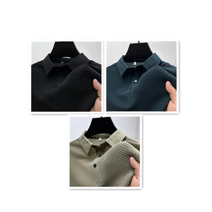 Men's Ice Silk Mesh Polo T-Shirt