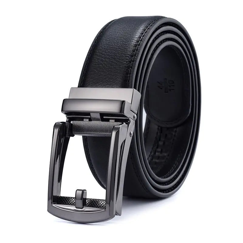 Men's Genuine Leather Automatic Buckle Belt - Fashionable