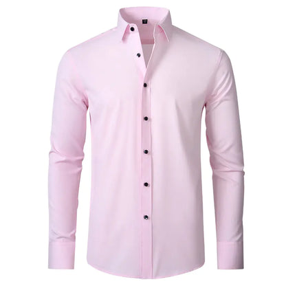 Men's Wrinkle-Resistant Stretch Dress Shirt (Slim Fit)