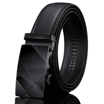 Men's Premium Leather Belt with Automatic Buckle