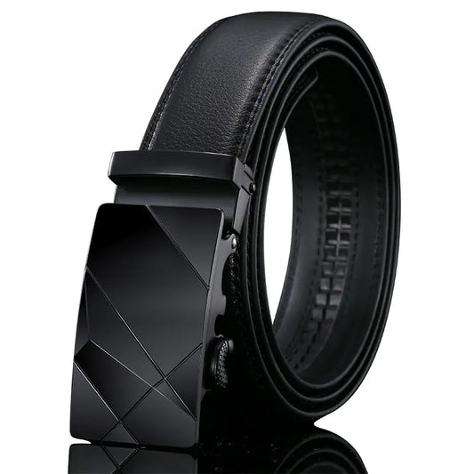 Men's Premium Leather Belt with Automatic Buckle