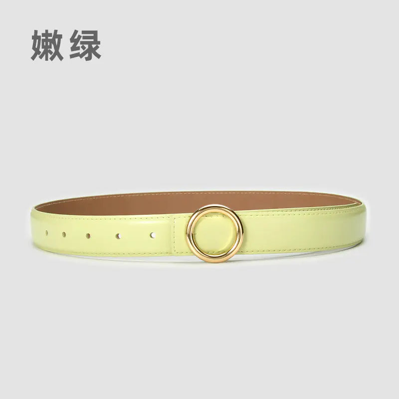 Fashionable Women's Genuine Leather Belt for Jeans