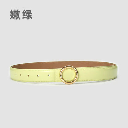 Fashionable Women's Genuine Leather Belt for Jeans