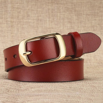Women's Genuine Leather Belt - Versatile & Classic Style