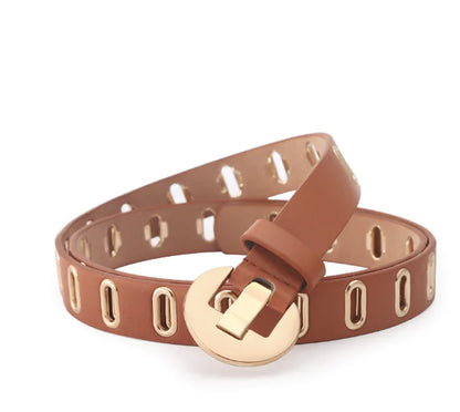 Adjustable Waist Belt with Alloy Pin Buckle