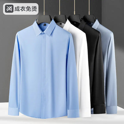Men's Long Sleeve Business Dress Shirt - Wrinkle Free