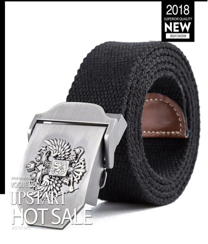 Camouflage Tactical Canvas Belt with Woven Design