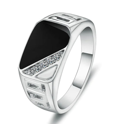 Dripping Oil Ring - Classic Square Men's Fashion Ring