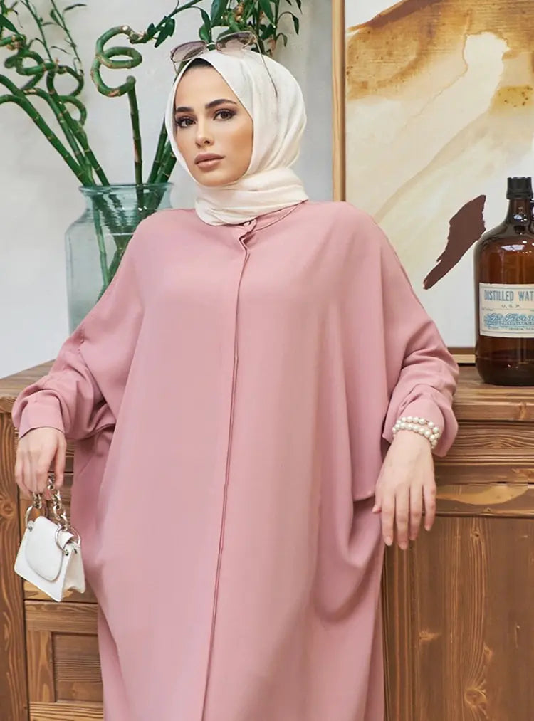 Abaya with Batwing Sleeves