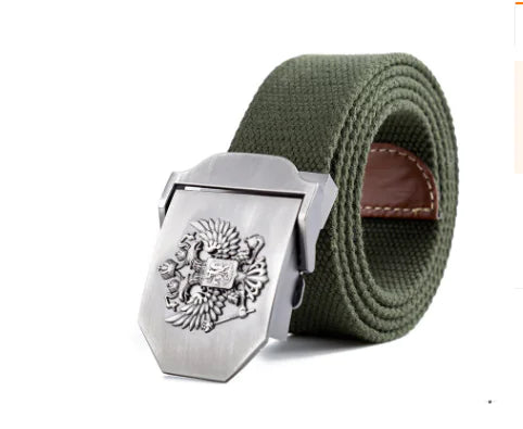 Camouflage Tactical Canvas Belt with Woven Design