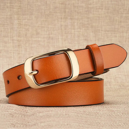 Women's Genuine Leather Belt - Versatile & Classic Style