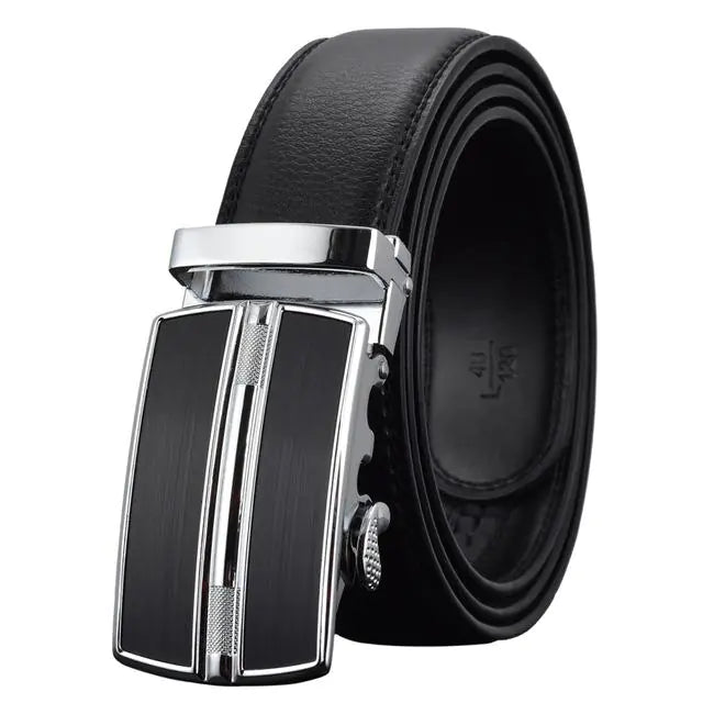 Genuine Leather Automatic Buckle Men's Fashion Belt