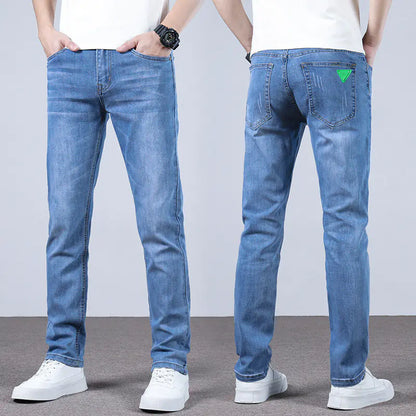 Slim Straight Stretch Jeans for Men