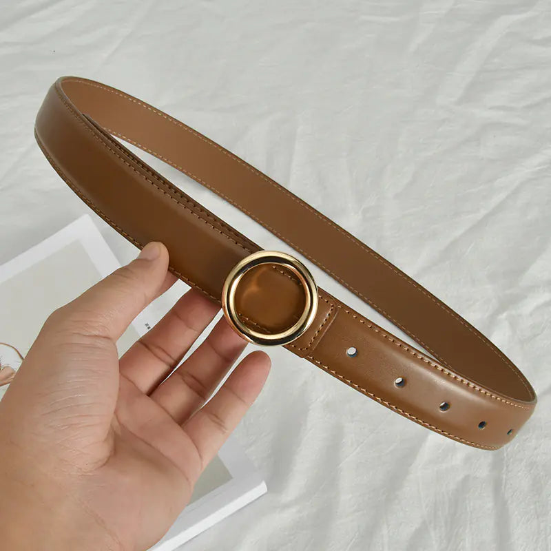 Fashionable Women's Genuine Leather Belt for Jeans