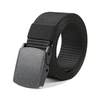 Men's Outdoor Canvas Belt with Automatic Buckle