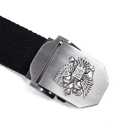 Camouflage Tactical Canvas Belt with Woven Design