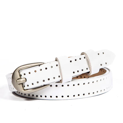 Women's Creative Hollow Leather Belt with Buckle