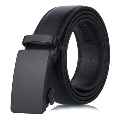 Men's Automatic Buckle Leather Belt for Youth