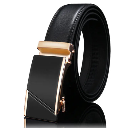 Men's Premium Leather Belt with Automatic Buckle