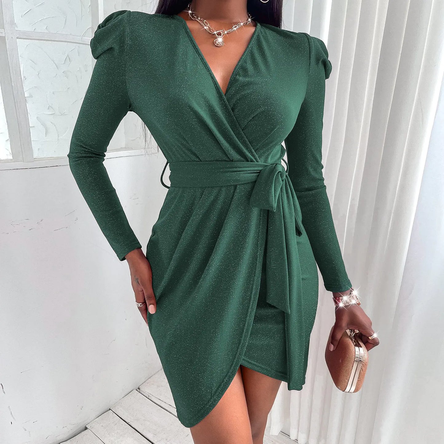 Advanced Mid-Length Solid Color Western Style Skirt