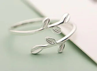 Leaf Ring, Korean Style Adjustable Ring