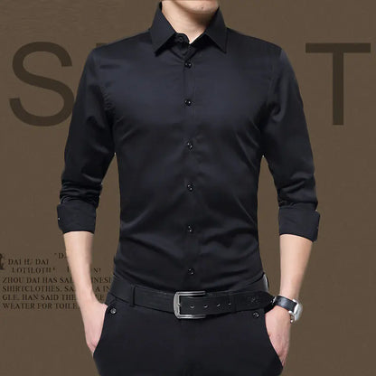 Men's Long Sleeve Formal Professional Autumn Shirt