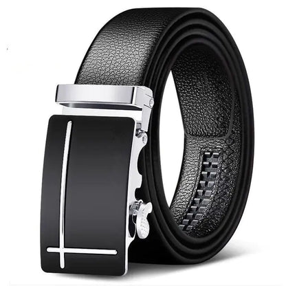 Men's High-Quality Leather Automatic Buckle Belt