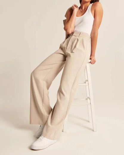 Wide-Leg Pant Suit