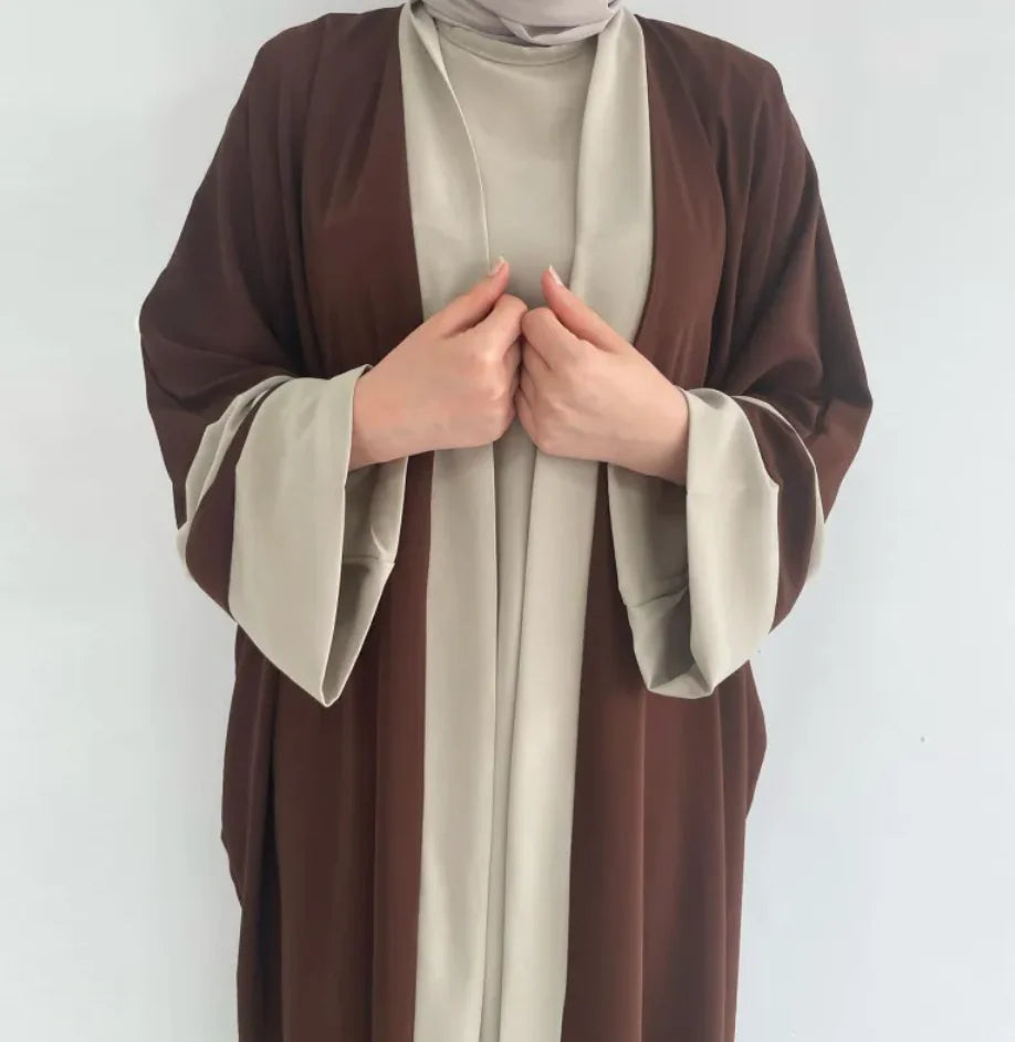Two-Piece Abaya Long Dress