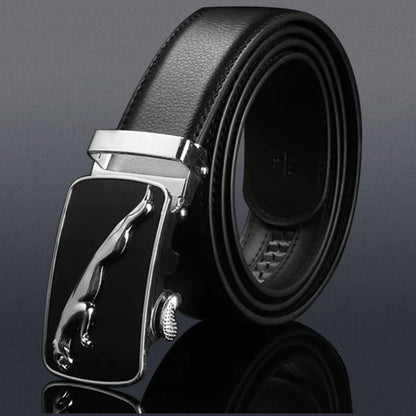 Men's Premium Leather Belt with Automatic Buckle