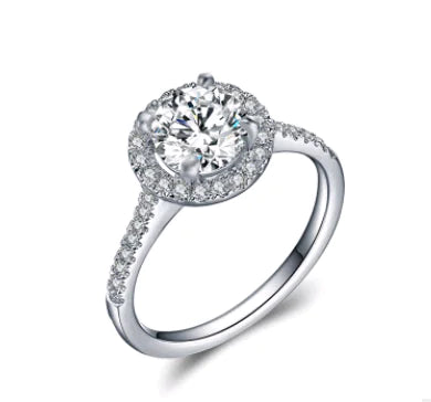 Fashion Zircon Ring, Women's Diamond Engagement Ring