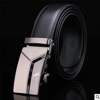 Men's Genuine Leather Automatic Buckle Belt