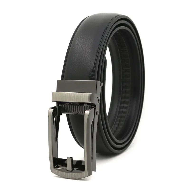 Men's Genuine Leather Automatic Buckle Belt