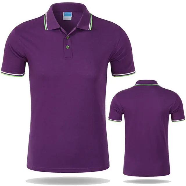 Men's Cotton Polo Short Sleeve Work T-Shirt