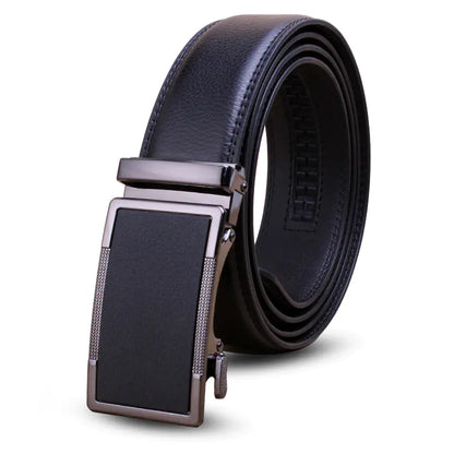 Men's Premium Leather Belt with Automatic Buckle