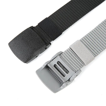Men's Outdoor Canvas Belt with Automatic Buckle
