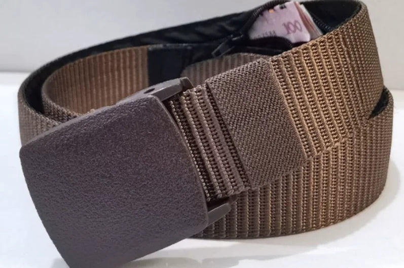 Nylon Zipper Travel Money Belt
