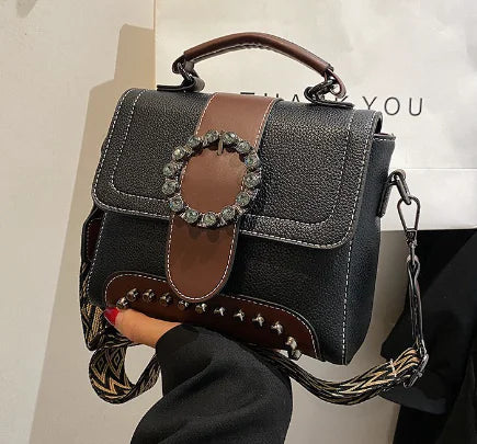 Versatile Crossbody Women's Bag - Small Square Design