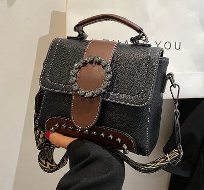 Versatile Crossbody Women's Bag - Small Square Design