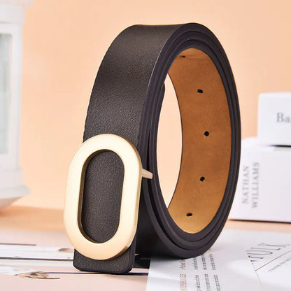 Women's Korean Style Casual Smooth Buckle Belt