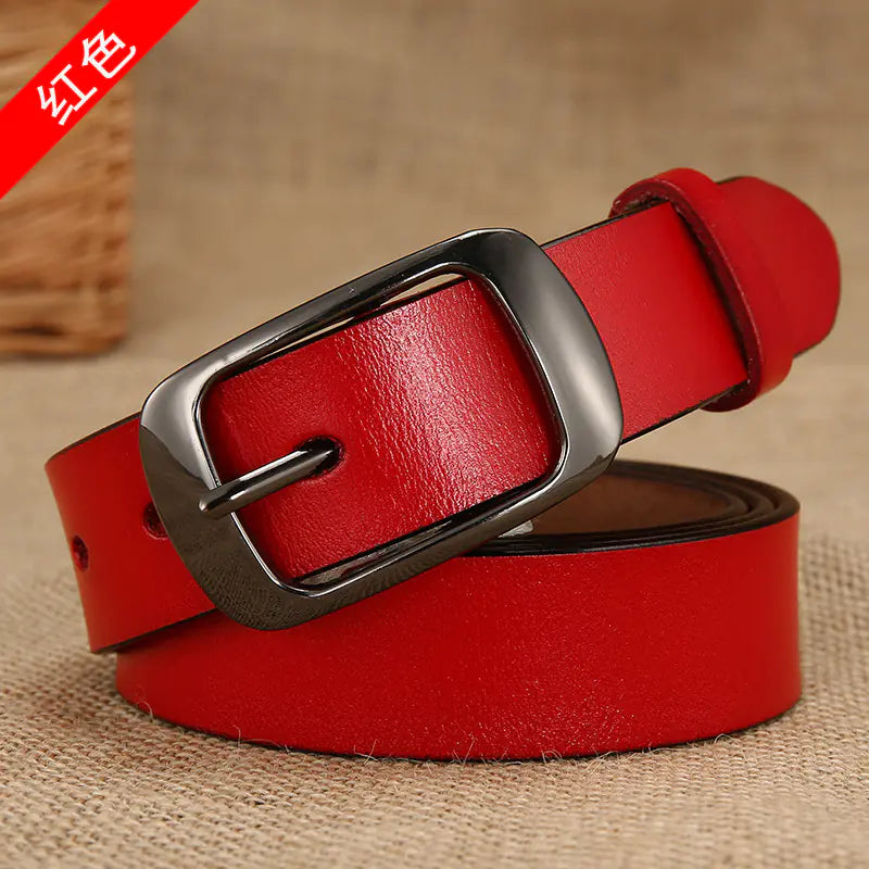 Women's Genuine Leather Belt - Versatile & Classic Style