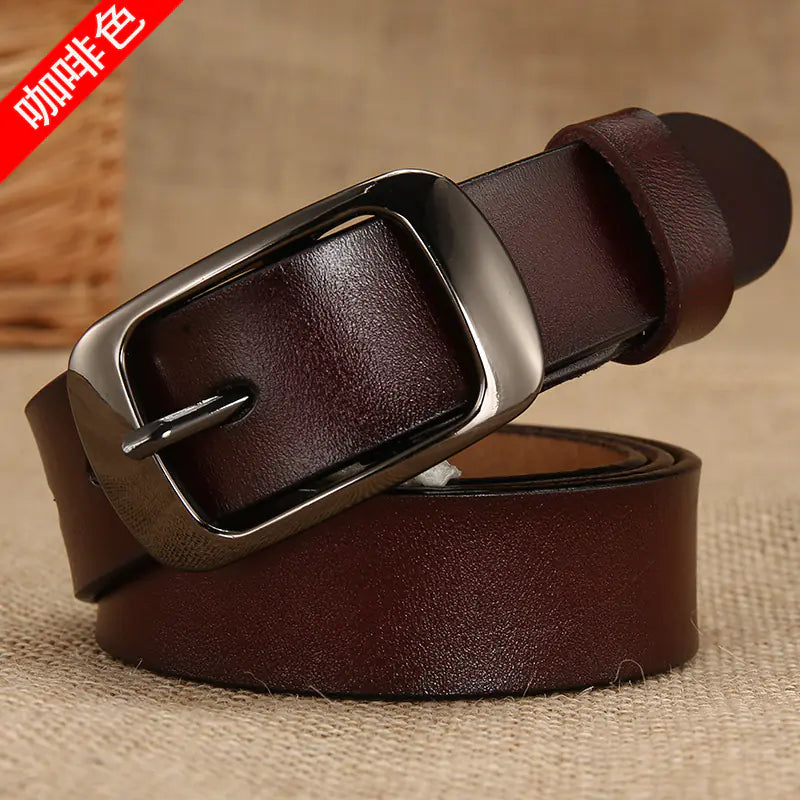 Women's Genuine Leather Belt - Versatile & Classic Style