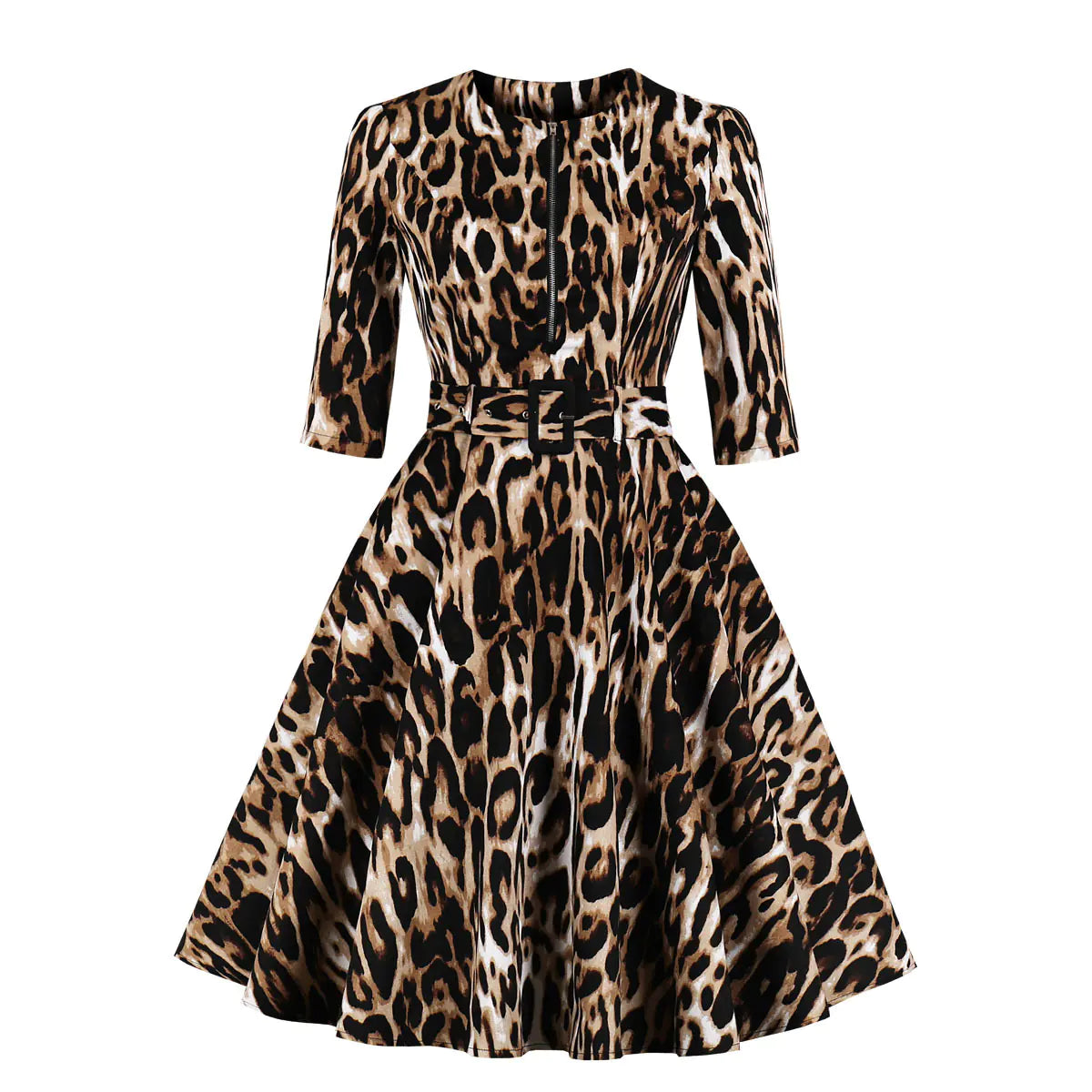 Fall Fashion Leopard Print Dress for Women
