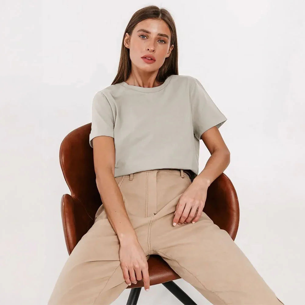 Casual Cotton Pullover T-Shirt