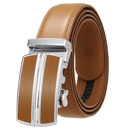 Genuine Leather Automatic Buckle Men's Fashion Belt