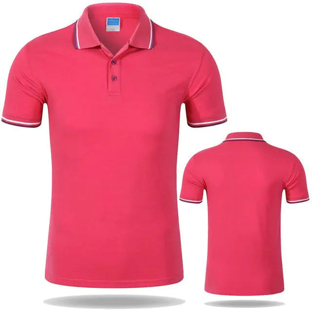 Men's Cotton Polo Short Sleeve Work T-Shirt
